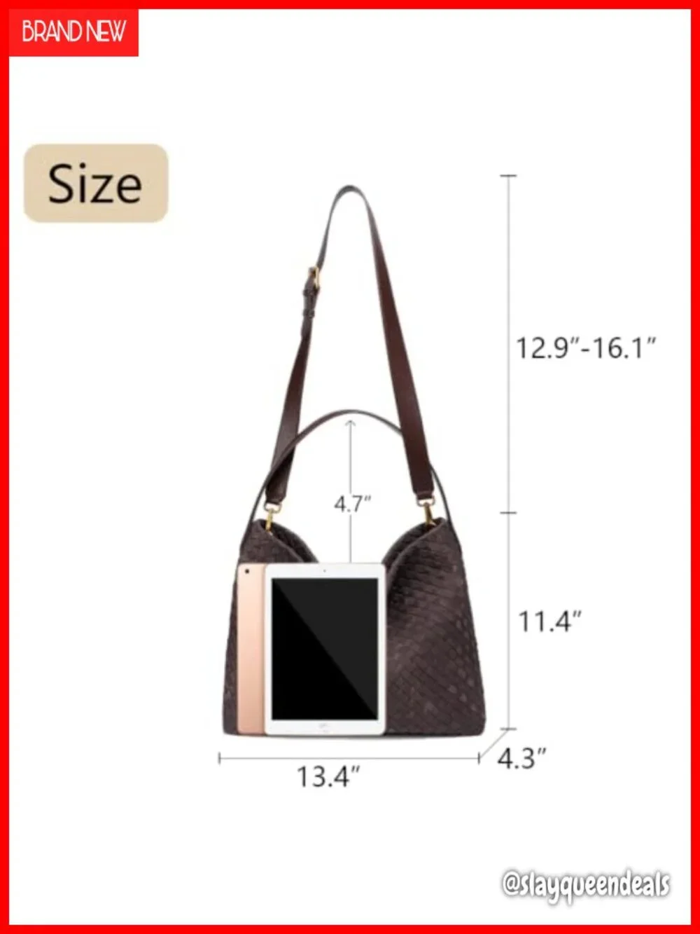 Women's Braided Faux Suede Tote Bag Trendy Crescent Shoulder Hobo Purse